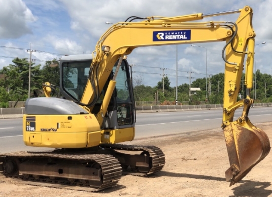 ขายรถขุด KOMATSU PC78US-6 มีลายหัวกระแทก นำเข้าเองจากญี่ปุ่น สภาพสวยพร้อมใช้ มีVDOการทำงานครับ