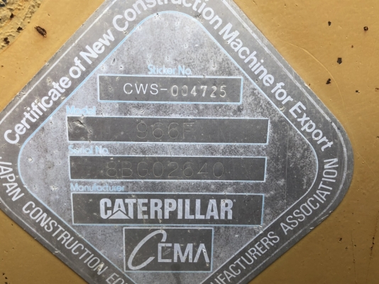 Cat966F...แรง พร้อมใช้ เอกสารพร้อม