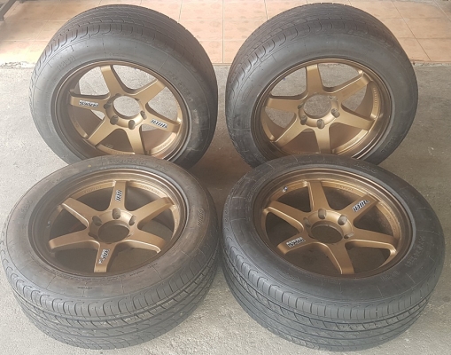 ล้อมือ2 TE37 ขอบ18 6รู139 ยาง255/50/18  4 ล้อ