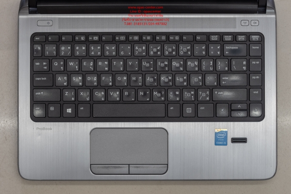 โน้ตบุ๊ค hp รุ่น Probook430 Core i5-5200U Ram 8G HDD 500GB ที่ชาร์ท กระเป๋า