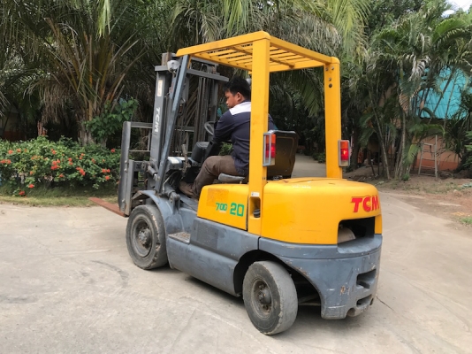 ขายFORKLIFT TCM FG20Z5(2ตัน)(งาสไลด์หนีบ)สวยเดิมจากญี่ปุ่น ยังไม่เคยใช้ในไทย 145,000เท่านั้น!!