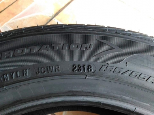 ยางใหม่ตกปี Goodyear Eagle F1 D5 195/55R15 ผลิตกลางปี 2018 รับประกันบวม 2 ปีเต็ม ขายถูกมาก 4 เส้น 49