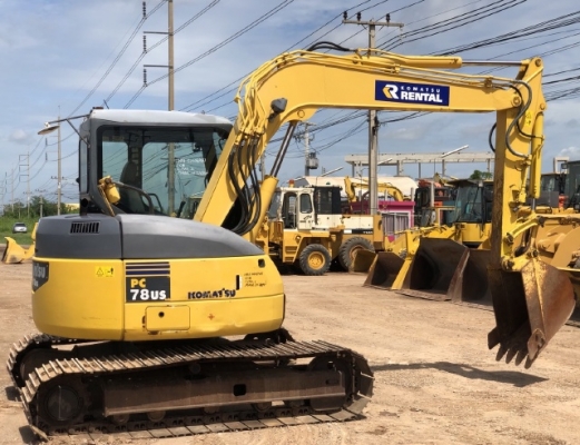 ขายรถขุด KOMATSU PC78US-6 มีลายหัวกระแทก นำเข้าเองจากญี่ปุ่น สภาพสวยพร้อมใช้ มีVDOการทำงานครับ