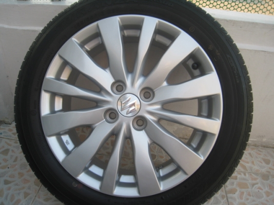 ขายล้อแม็กเดิม Suzuki swift 16"x6" et45 4รู100 +ยางปลายปี12 (081-3747940)