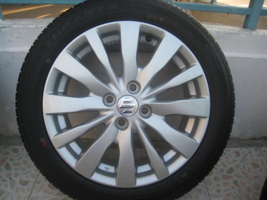 ขายล้อแม็กเดิม Suzuki swift 16"x6" et45 4รู100 +ยางปลายปี12 (081-3747940)