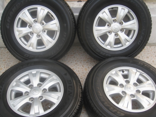 ขายล้อแม็ก Mitsubishi triton 16"x7" et38 6รู139 +ยางปี1912 (081-3747940)