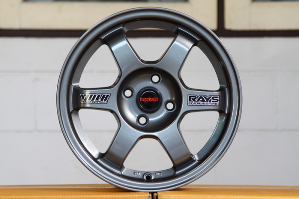 ล้อใหม่ขอบ15 TE37 4รู100 กว้าง7 ออฟ38 สีเทากัลเมทาลิค เหมือนแท้