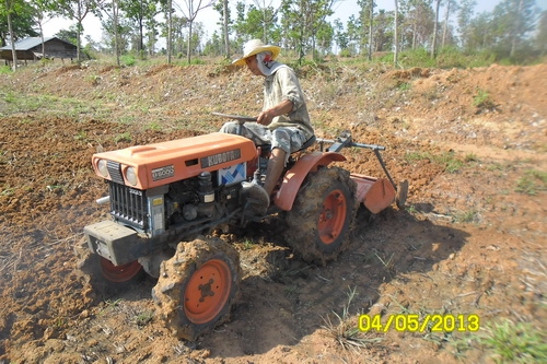 คูโบต้าเล็ก 15 แรงม้า 4WD เก่านอก พร้อมโรตารี่ ราคาถูก