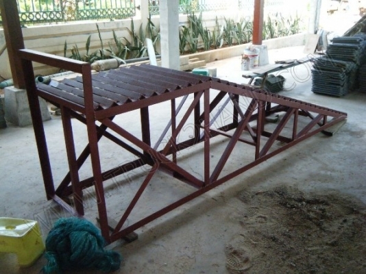 โครงเหล็กสะพานล้างอัดฉีดรถ (ของใหม่)