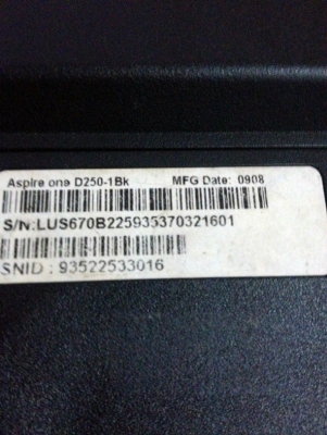 เน็ตบุ๊ค Aspire one 4,900 เท่านั้น(ตัวนี้แบตนานเกือบ 5 ชั่วโมง)