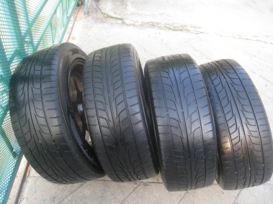 ขายล้อแม็กใหม่ te37v 15"x7" et20 4รู100 + ยาง ปี10 (081-3747940)