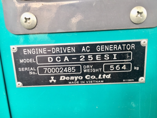 DENYO DCA-25ESI : เครื่องปั่นไฟ 25KVA 86ชั่วโมง* โทร. 080-6565422 (หนิง) DENYO DCA-25ESI : เครื่องปั่นไฟ 25KVA 86ชั่วโมง* โทร. 080-6565422 (หนิง)