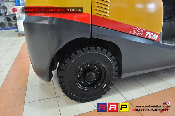 ขายรถโฟล์คลิฟท์มือสอง TCM รุ่น FHD25T3A-2Z501056 นำเข้าจากประเทศญี่ปุ่น 100\% ไม่เคยใช้งานในไทย