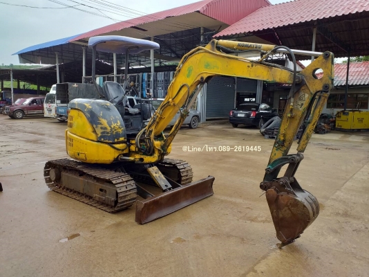 ขายรถขุดKomatsu PC27MR-1 เครื่องKomatsu 3 สูบ เครื่องยนต์3D82 คอนโทรลน้ำมัน ปั้มนิ้ว แทรคเหล็ก มีลาย