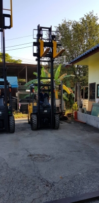 ขายรถยกโฟล์คลิฟท์ TCM ขนาด 3ตัน เสาสูง 5 เมตร ติดตั้งอุปกรณ์พิเศษงาเท (รถนอก )