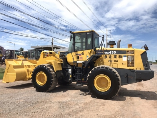 ขายรถตักล้อยาง KOMATSU WA430-6 นำเข้าเองจากญี่ปุ่น สภาพสวยพร้อมใช้ มีVDOการทำงานครับ