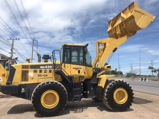 ขายรถตักล้อยาง KOMATSU WA430-6 นำเข้าเองจากญี่ปุ่น สภาพสวยพร้อมใช้ มีVDOการทำงานครับ