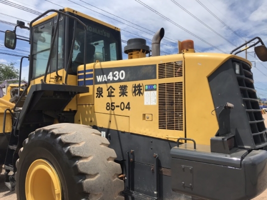 ขายรถตักล้อยาง KOMATSU WA430-6 นำเข้าเองจากญี่ปุ่น สภาพสวยพร้อมใช้ มีVDOการทำงานครับ
