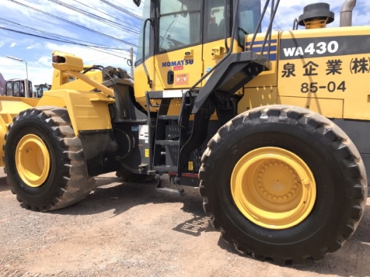 ขายรถตักล้อยาง KOMATSU WA430-6 นำเข้าเองจากญี่ปุ่น สภาพสวยพร้อมใช้ มีVDOการทำงานครับ