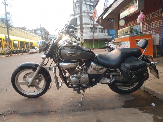 ขาย HONDA PHANTOM TA200 ปี2001 แต่งสวยๆ เดิมๆ ยางหลังใหม่ มีกระเป๋าข้าง กันล้ม ชิวหน้า ทะเบียนพร้อมโ