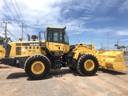 ขายรถตักล้อยาง KOMATSU WA430-6 นำเข้าเองจากญี่ปุ่น สภาพสวยพร้อมใช้ มีVDOการทำงานครับ
