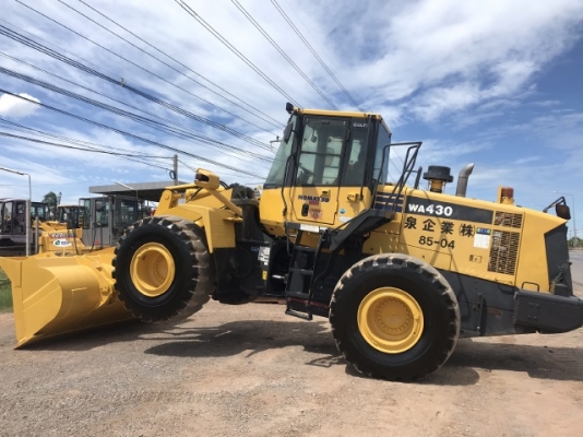 ขายรถตักล้อยาง KOMATSU WA430-6 นำเข้าเองจากญี่ปุ่น สภาพสวยพร้อมใช้ มีVDOการทำงานครับ