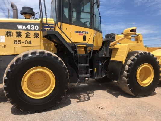 ขายรถตักล้อยาง KOMATSU WA430-6 นำเข้าเองจากญี่ปุ่น สภาพสวยพร้อมใช้ มีVDOการทำงานครับ