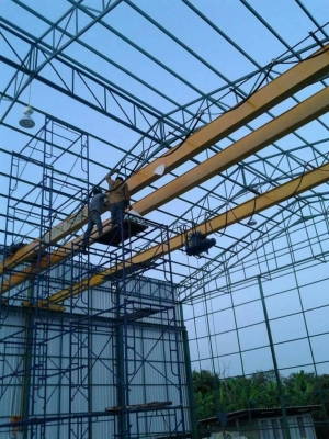 รับติดตั้งเครนโรงงาน และรับออกแบบติดตั้งเครนไฟฟ้า