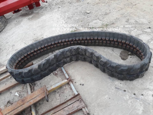 FROM JAPAN ขายถูกด่วนๆRUBBER TRACK แทรคยาง(ข้อถี่) ขนาด: 250*76(ข้อ)*52.5 สำหรับรถไซค์20 ,25 ,30, 35