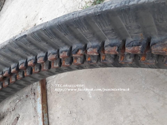 FROM JAPAN ขายถูกด่วนๆRUBBER TRACK แทรคยาง(ข้อถี่) ขนาด: 250*76(ข้อ)*52.5 สำหรับรถไซค์20 ,25 ,30, 35