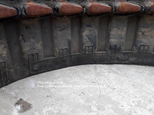 FROM JAPAN ขายถูกด่วนๆRUBBER TRACK แทรคยาง(ข้อถี่) ขนาด: 250*76(ข้อ)*52.5 สำหรับรถไซค์20 ,25 ,30, 35