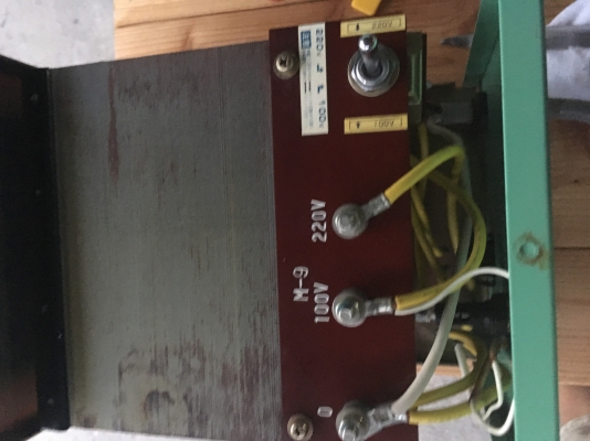 หม้อแปลงไฟจาก 220v ==&gt; 100v ขนาด 3,000w ของ NISSYO (Japan)