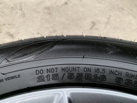 ล้อแม็กป้ายแดง Honda Civic FC 2019 ขอบ 16 สีเทากัน พร้อมยางป้ายแดง 215-55-16 Dunlop ปี 19 สวยๆ