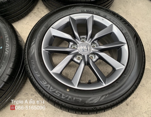 ล้อแม็กป้ายแดง Honda Civic FC 2019 ขอบ 16 สีเทากัน พร้อมยางป้ายแดง 215-55-16 Dunlop ปี 19 สวยๆ