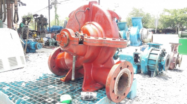 หัวปั้มน้ำสปริสเคทแบบแรงเหวี่ยง BUFFALOES PUMP ท่อ 6&rdquo;- 6&rdquo; เดิมประกอบติดตั้งเป็นปั้มดับเพ
