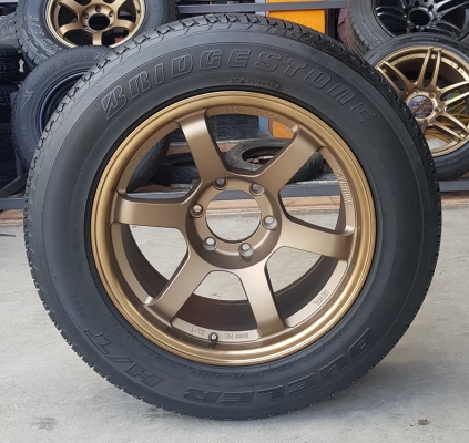 ล้อใหม่ขอบ18 TE37 SUV 6รู139 ยาง\%255/60/18  4 ล้อ