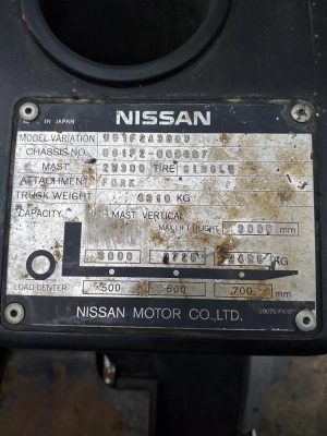 ขายรถฟอร์คลิฟท์คุณภาพดีพร้อมใช้งาน Nissan ug1f2a30du