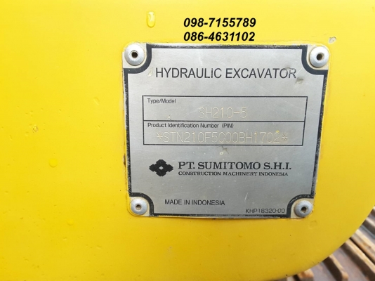 ขาย!! >>> Sumitomo Sh210 รุ่น 5 ไฟฟ้าเต็ม เล่มทะเบียนพร้อม เอาไปลุยงานได้เลย <<< เบอร์ติดต่อ 098-7155789 086-4631102 ขาย!! >>> Sumitomo Sh210 รุ่น 5 ไฟฟ้าเต็ม เล่มทะเบียนพร้อม เอาไปลุยงานได้เลย <<< เบอร์ติดต่อ 098-7155789 086-4631102
