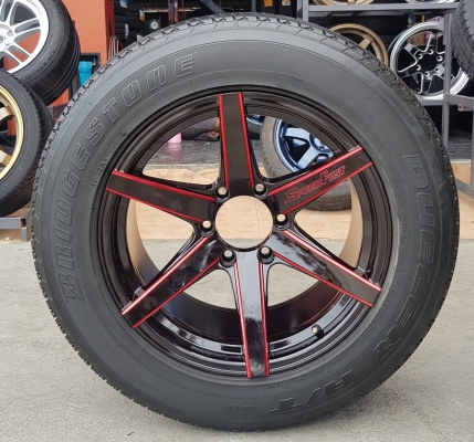 ล้อใหม่18 Speed Fast ริมแดง  ยาง\%255/60/18  4 ล้อ