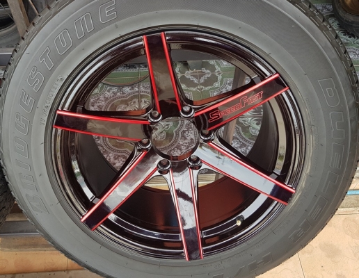 ล้อใหม่18 Speed Fast ริมแดง  ยาง\%255/60/18  4 ล้อ