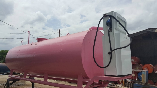 ถังน้ำมันขนาด 10000 ลิตร สวยๆ หนาๆพร้อมใช้