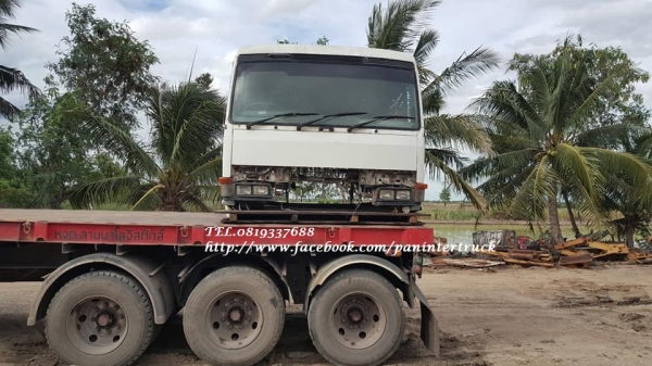 SALEสินค้าเก่านอก*โปรลดกระหน่ำ ราคาถูกตาแตก!! หัวเก๋งรถบรรทุกไซค์10ล้อ -หัวลาก CABIN:MITSUBISHI (มีแค๊ป/3ใบปัด)