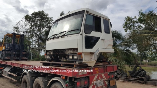 SALEสินค้าเก่านอก*โปรลดกระหน่ำ ราคาถูกตาแตก!! หัวเก๋งรถบรรทุกไซค์10ล้อ -หัวลาก CABIN:MITSUBISHI (มีแค๊ป/3ใบปัด)