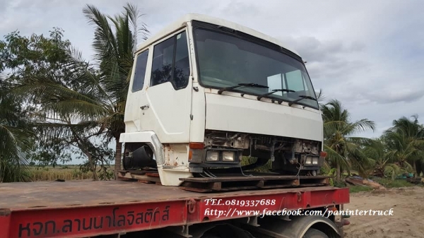 SALEสินค้าเก่านอก*โปรลดกระหน่ำ ราคาถูกตาแตก!! หัวเก๋งรถบรรทุกไซค์10ล้อ -หัวลาก CABIN:MITSUBISHI (มีแค๊ป/3ใบปัด)