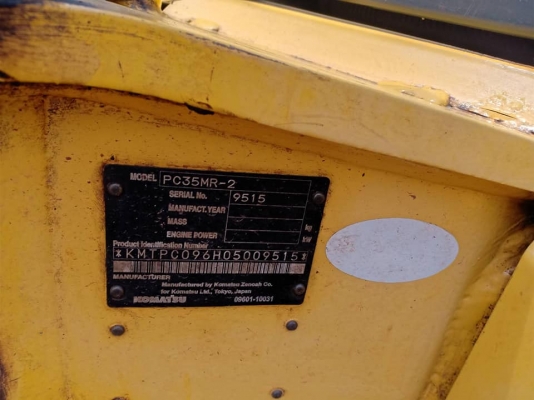 ขายจ้า..KOMATSU PC35MR-2. เก่านอกแท้  เดิมๆๆ  เครื่องปั๊มแห้ง พร้อมใช้ โทร 089-3818694จ๊อย