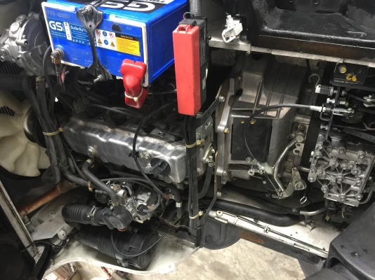 ขายรถสวยมาก รถยกนิสสันรุ่นล่าสุด 2.5 ตัน เสา 3 เมตร เครื่องยนต์เบนซิน+แก๊ส เกียร์ออโต้ ยางตันใหม่(ไม่ใช่ยางหล่อ)