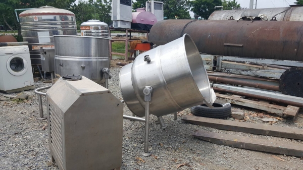 หม้อต้มสองชั้น สแตนเลส ขนาด 300 ลิตรสวยๆ