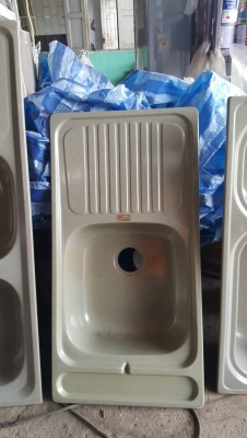 ซิ้งค์ล้างจาน ไฟเบอร์กลาส ของใหม่เก่าเก็บแบบ 1 หลุม