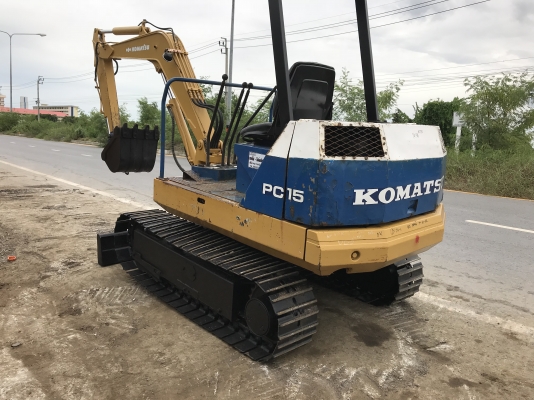 komatsu pc15 สภาพดีเก่าญี่ปุ่น มีใบอินวอยไม่เคยใช้ในไทย