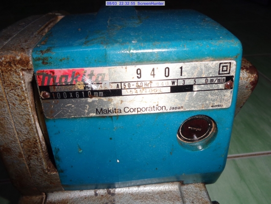 ขายเครื่องขัดกระดาษทรายสายพาน4" 9401 940W. MAKITA ขายเครื่องขัดกระดาษทรายสายพาน4" 9401 940W. MAKITA